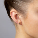 9ct Silverfilled Dicut Stud Earrings