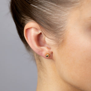 9ct Silverfilled Dicut Stud Earrings