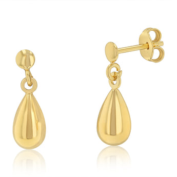 9ct Silverfilled Teardrop Stud Earrings