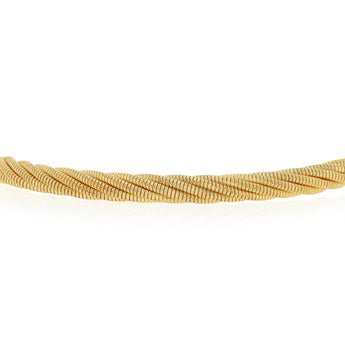 9ct Yellow Gold Silverfilled Rope Bracelet