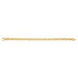 9ct Silverfilled Fancy Double Link Bracelet