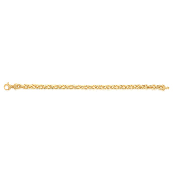 9ct Silverfilled Fancy Double Link Bracelet