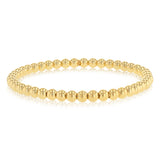 9ct Yellow Gold Silverfilled Beaded Bracelet