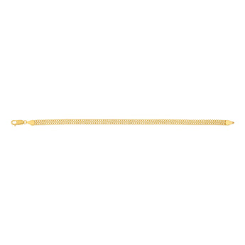9ct Yellow Gold Silverfilled Mesh 65 Gauge 19cm Bracelet