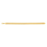 9ct Yellow Gold Silverfilled Mesh 100 Gauge 19cm Bracelet