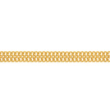 9ct Yellow Gold Silverfilled Mesh 100 Gauge 19cm Bracelet
