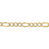 9ct Yellow Gold Silver Filled Figaro 50cm Chain