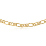 9ct Yellow Gold Silver Filled Figaro 60cm Chain