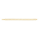 9ct Yellow Gold Silverfilled Wide Curb 19cm Bracelet