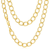 9ct Yellow Gold Silver Filled Wide Curb 60cm Chain