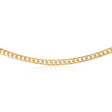 9ct Yellow Gold Copper Filled Flat Curb 55cm Chain