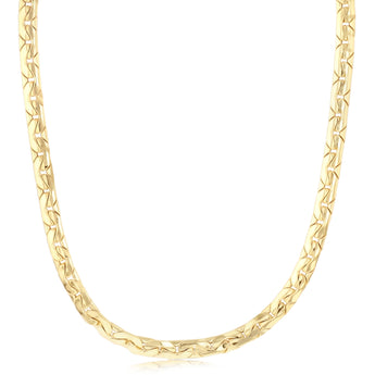 9ct Yellow Gold Copper Filled Textured 55cm Chain