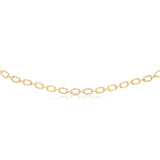 9ct Yellow Gold Copper Filled Oval Link 45cm Chain