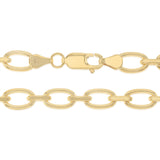 9ct Yellow Gold Copper Filled Oval Link 45cm Chain