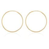 9ct Yellow Gold Silverfilled 30mm Sleeper Earrings