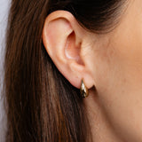 9ct Yellow Gold Silverfilled Teardrop Stud Earrings