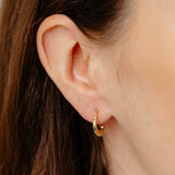 9ct Yellow Gold Silverfilled Fancy Creole Hoop Earrings
