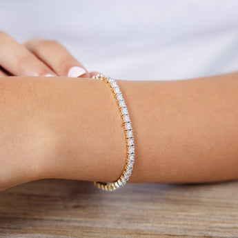 1 Carat Diamond Tennis Bracelet in 9ct Yellow Gold