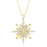 9ct Yellow Gold Magnificent 1 Carat Diamond Pendant on 45cm Chain