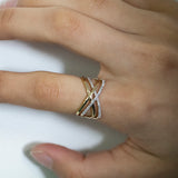 9ct Yellow Gold Diamond Ring