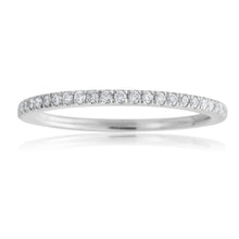 Load image into Gallery viewer, 18ct White Gold Eternity Ring with 1/5 Carat Diamonds