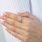 9ct Yellow Gold 20 Points Diamond Ring with Brilliant Cut Diamonds and "2 Carat LOOK"