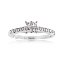 Load image into Gallery viewer, SEAMLESS LOVE 9ct White Gold Dress Ring with 1/3 Carat of Diamonds