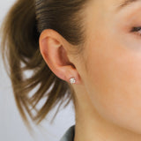 9ct White Gold 3/4 Carat Diamond Stud Earrings