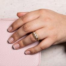 Load image into Gallery viewer, 10ct Yellow Gold Diamond 1/2 Carat Trilogy Ring