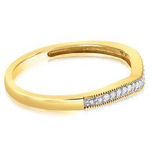 Load image into Gallery viewer, 10ct Yellow Gold 0.05 Carat Diamond Claw Ring