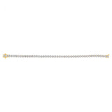 14ct Yellow Gold 3.80Carats Diamond Tennis Bracelet With 46 Brilliant Diamonds 17.5cm