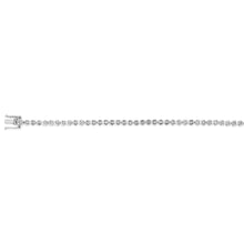 Load image into Gallery viewer, 1 Carat Diamond Bezel Set Tennis Bracelet With 53 Diamonds 18cm in Sterling Silver