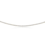 14ct Yellow Gold 3 Carats Diamond Necklace with 157 Brilliant Diamonds 43cm