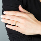 9ct Yellow Gold With 1 Brilliant Cut Diamond Ring