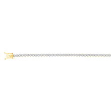Load image into Gallery viewer, 2 Carat Diamond Tennis Bracelet with 59 Brilliant Diamonds in 9ct Yellow Gold