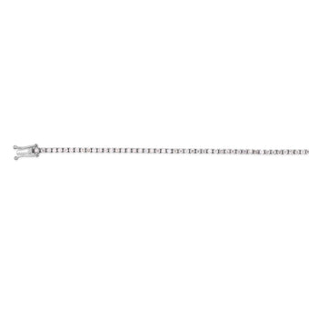9ct White Gold 2 Carat Diamond Tennis Bracelet with 82 Brilliant Diamonds