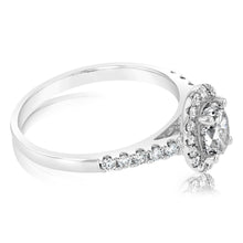 Load image into Gallery viewer, 18ct White Gold 1.50 Carat Diamond Ring With 1 Carat Oval Centre Diamond