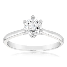 Load image into Gallery viewer, 18ct White Gold Approximately 1 Carat Diamond Solitaire Ring