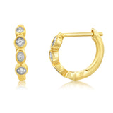 Luminesce Lab Grown 1/3 Carat Diamond hoops in 9ct Yellow Gold