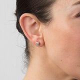 9ct Yellow Gold Diamond Stud Cushion Earrings