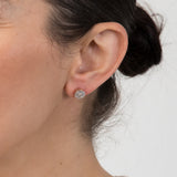 9ct Yellow Gold 1/10 Carat Diamond Round Stud Earrings