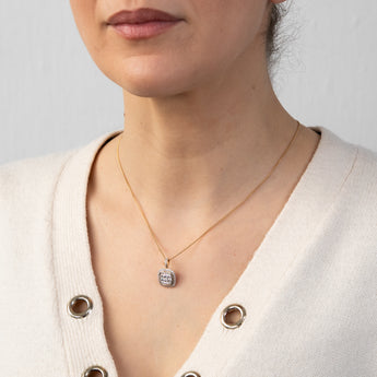 9ct Yellow Gold 1/6 Carat Diamond Pendant