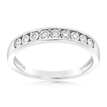 Load image into Gallery viewer, Sterling Silver .05 Carat Eternity Straight Ring