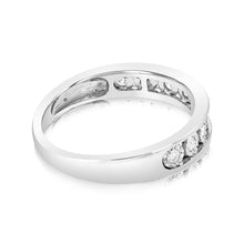 Load image into Gallery viewer, Sterling Silver 1/10 Carat Eternity Straight Ring