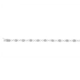 Sterling Silver 1/4 Carat Diamond 18cm Bracelet Set With 39 Diamonds