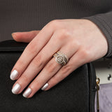 9ct Yellow Gold 3/4 Carat 2 Ring Bridal Set with 124 Brilliant Cut Diamonds