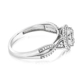 1/6 Carat Diamond Ring in Sterling Silver