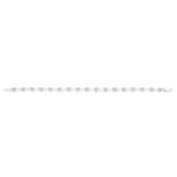 10 Point Diamond Fancy Heart 18cm Bracelet in Sterling Silver