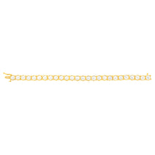 Load image into Gallery viewer, 1/4 Carat Diamond Bracelet in Gold Plated Silver