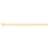1/4 Carat Diamond Bracelet in Gold Plated Silver